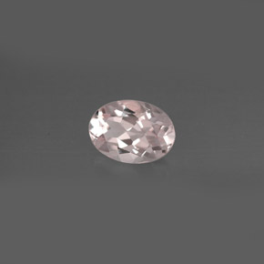 Morganite rose naturelle coupe ovale, 0,76 ct, VVS