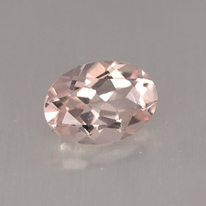 Morganite rose naturelle coupe ovale, 0,71 ct, VVS-VS