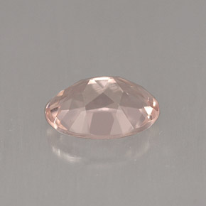 Morganite rose naturelle coupe ovale, 0,71 ct, VVS-VS