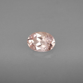 Morganite rose naturelle coupe ovale, 0,76 ct, VVS-VS