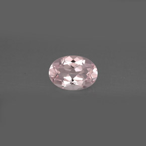 Morganite rose clair naturelle coupe ovale, 0,72 ct, VVS