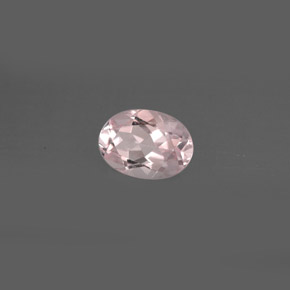 Morganite rose clair naturelle coupe ovale, 0,72 ct, VVS