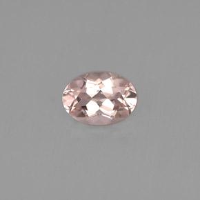 Morganite rose naturelle coupe ovale, 0,73 ct, VVS-VS