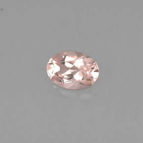 Morganite rose naturelle coupe ovale, 0,73 ct, VVS-VS