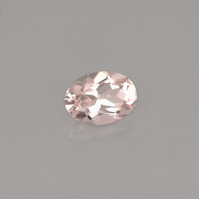Morganite rose naturelle coupe ovale, 0,73 ct, VVS-VS