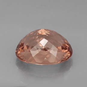 Morganite Saumon naturelle Coupe ovale, 21.91 ct, VVS-VS