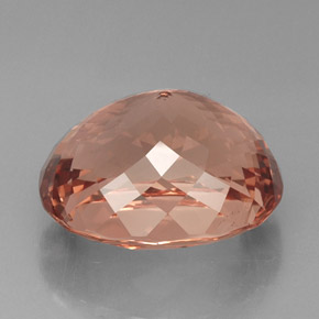 Morganite Saumon naturelle Coupe ovale, 38.50 ct, VVS