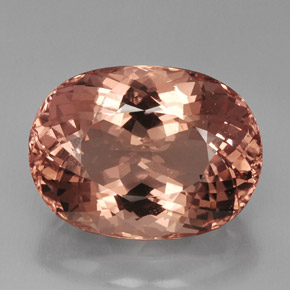 Morganite rose naturelle coupe ovale, 40,85 ct, VVS