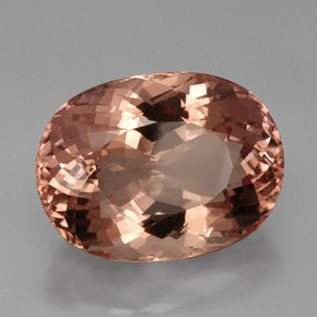 Morganite rose naturelle coupe ovale, 40,85 ct, VVS