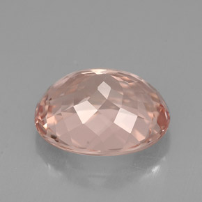 Morganite Saumon naturelle Coupe ovale, 3.77 ct, VVS-VS