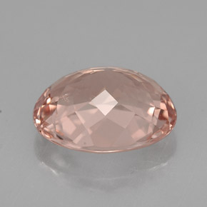 Morganite Saumon naturelle Coupe ovale, 3.98 ct, VVS-VS