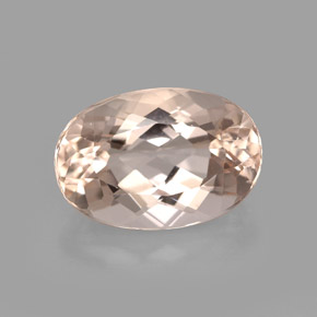 Morganite Rose clair naturelle Coupe ovale, 3.71 ct, VVS