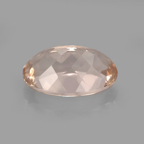 Morganite Rose clair naturelle Coupe ovale, 3.71 ct, VVS