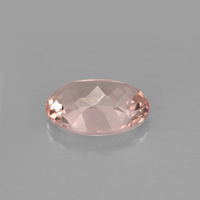 Morganite Rose clair naturelle Coupe ovale, 3.57 ct, VVS