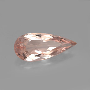 Morganite Rose clair naturelle En forme de poire, 3.16 ct, VVS-VS