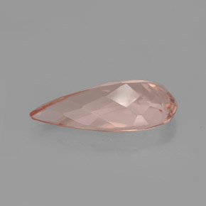Morganite Rose clair naturelle En forme de poire, 3.16 ct, VVS-VS