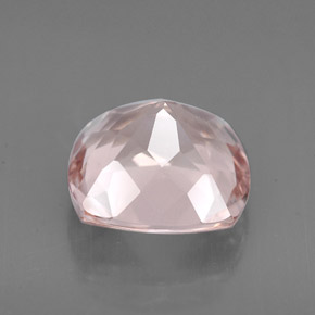 Morganite rose naturelle coupe coussin, 4,26 ct, VVS