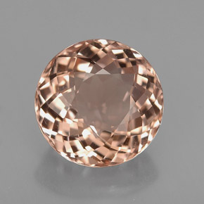 Morganite Saumon naturelle Coupe roude, 2.43 ct, VVS
