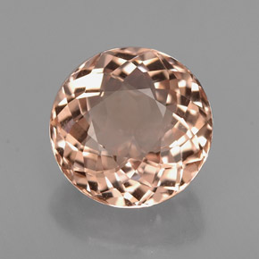 Morganite Saumon naturelle Coupe roude, 2.43 ct, VVS
