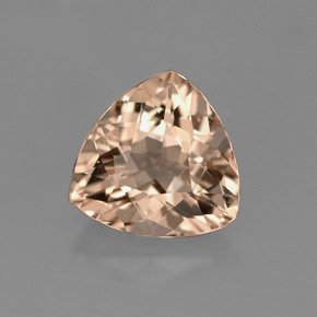 Morganite rose naturelle trillion, 1,94 ct, VS