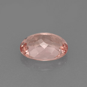 Morganite rose naturelle coupe ovale, 1,58 ct, VVS