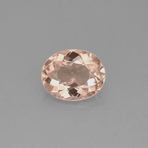 Morganite Rose clair naturelle Coupe ovale, 1.42 ct, VVS