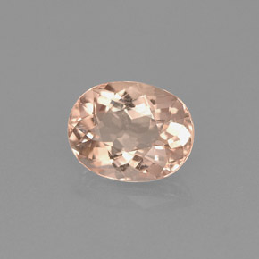 Morganite Rose clair naturelle Coupe ovale, 1.59 ct, VVS-VS