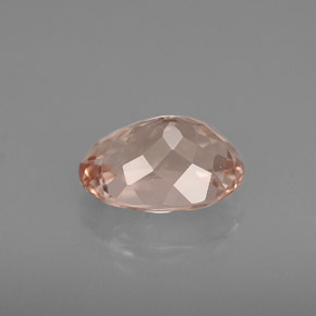 Morganite rose naturelle coupe ovale, 1,67 ct, VVS-VS