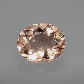 Morganite rose naturelle coupe ovale, 2,29 ct, VVS-VS