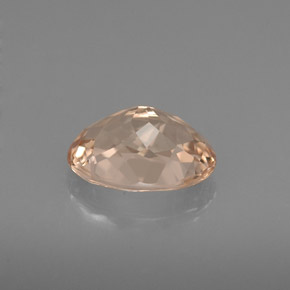 Morganite rose naturelle coupe ovale, 1,40 ct, VVS