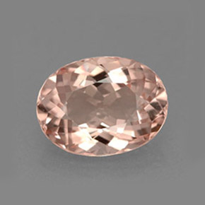 Morganite rose naturelle coupe ovale, 1,94 ct, VVS
