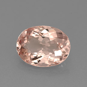 Morganite rose naturelle coupe ovale, 1,94 ct, VVS