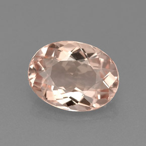 Morganite rose naturelle coupe ovale, 1,61 ct, VVS