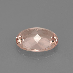 Morganite rose naturelle coupe ovale, 1,61 ct, VVS