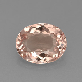 Morganite Rose clair naturelle Coupe ovale, 1.70 ct, VVS-VS
