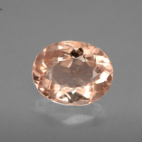 Morganite rose naturelle coupe ovale, 1,51 ct, VVS-VS