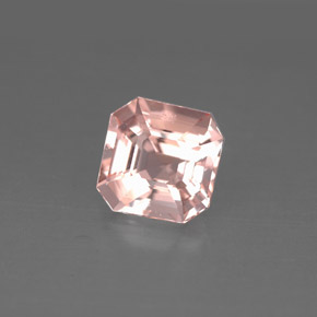 Morganite rose naturelle taille émeraude, 1,28 ct, VVS-VS