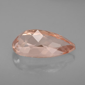 Morganite Saumon naturelle En forme de poire, 3.04 ct, VVS-VS