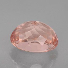 Morganite rose naturelle coupe ovale, 3,21 ct, VVS-VS