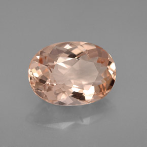 Morganite Saumon naturelle Coupe ovale, 2.73 ct, VVS-VS