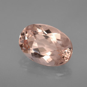Morganite rose naturelle coupe ovale, 3,22 ct, VVS-VS