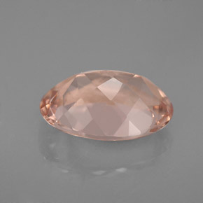 Morganite rose naturelle coupe ovale, 3,22 ct, VVS-VS