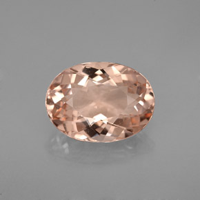 Morganite rose naturelle coupe ovale, 2,19 ct, VVS-VS