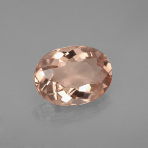 Morganite rose naturelle coupe ovale, 2,19 ct, VVS-VS