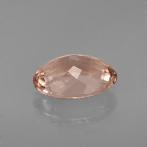 Morganite rose naturelle coupe ovale, 2,19 ct, VVS-VS