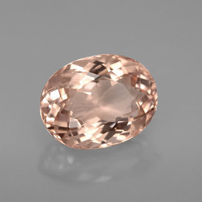 Morganite rose naturelle coupe ovale, 3,28 ct, VVS-VS