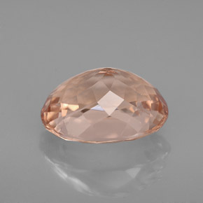 Morganite rose naturelle coupe ovale, 3,28 ct, VVS-VS