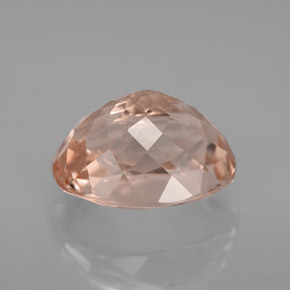 Morganite rose naturelle coupe ovale, 3,13 ct, VVS-VS