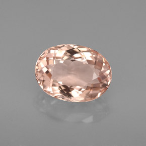 Morganite rose naturelle coupe ovale, 2,30 ct, VVS-VS