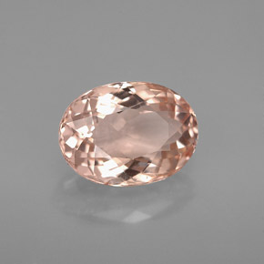 Morganite rose naturelle coupe ovale, 2,30 ct, VVS-VS